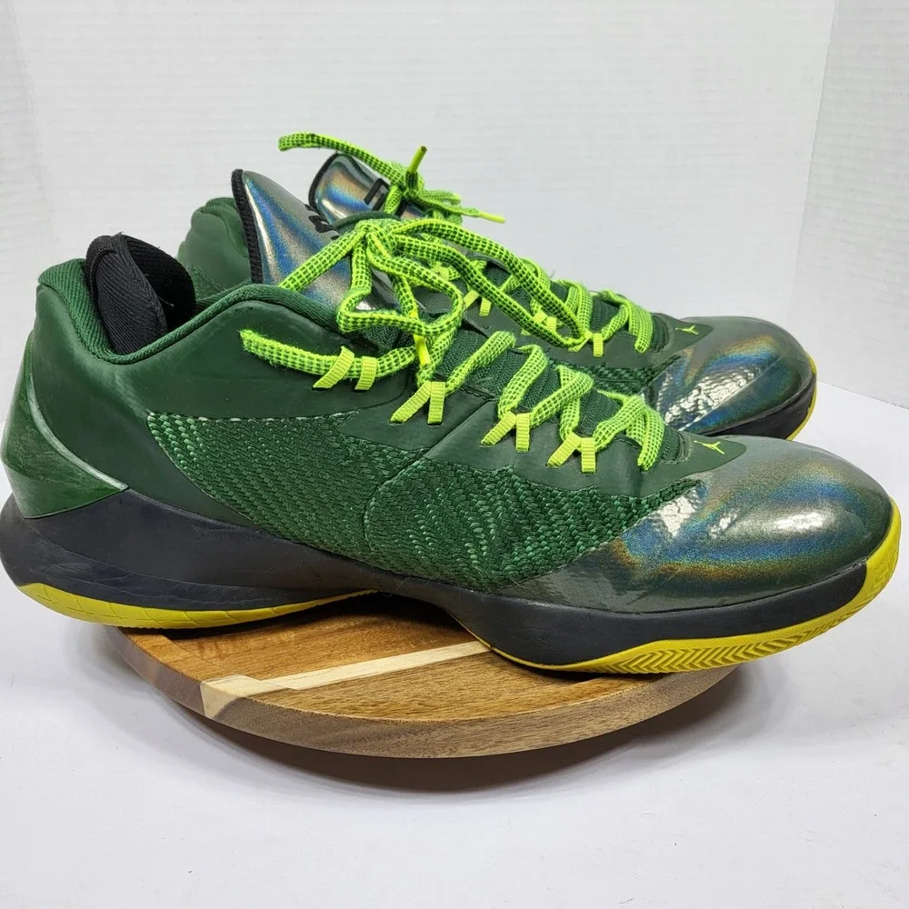 Jordan CP3.VIII Basketball Shoes Mens 12 Green Good Iridescent 684855-350